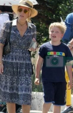 Mark Griffiths ex-girlfriend Gillian Anderson with their son Felix.